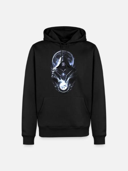Moon wizard - Men's Premium Hoodie - black