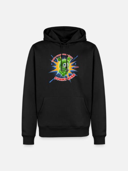 Funny Lucky Gummy Bear - Men's Premium Hoodie - black