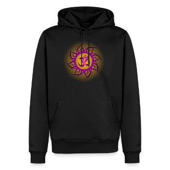 OM - Men's Premium Hoodie - black - Front - Nico (187cm) & Julia (174cm)