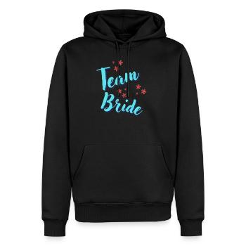 Team Bride Hen Party - Men's Premium Hoodie - black - Front - Nico (187cm) & Julia (174cm)