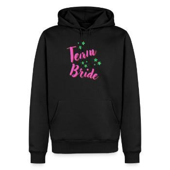 Team Bride Hen party - Men's Premium Hoodie - black - Front - Nico (187cm) & Julia (174cm)