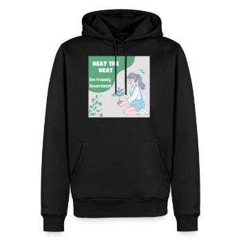 Beat the heat - Men's Premium Hoodie - black - Front - Nico (187cm) & Julia (174cm)