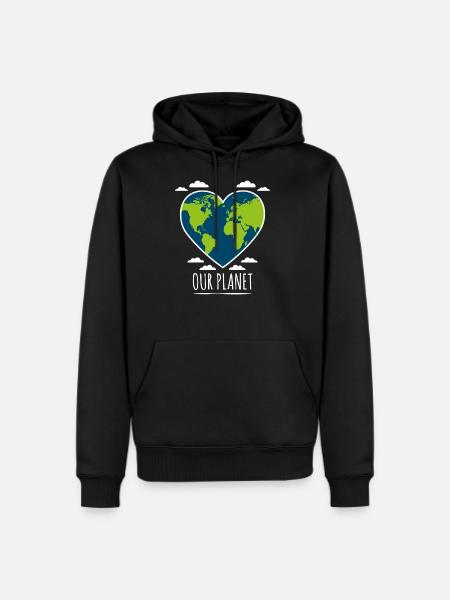 Love Our Planet - Men's Premium Hoodie - black