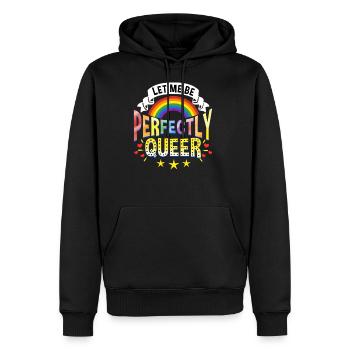 Let Me Be Perfectly Queer for LGBT - Men's Premium Hoodie - black - Front - Nico (187cm) & Julia (174cm)