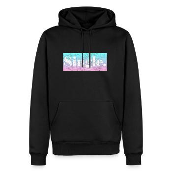 Single - Men's Premium Hoodie - black - Front - Nico (187cm) & Julia (174cm)
