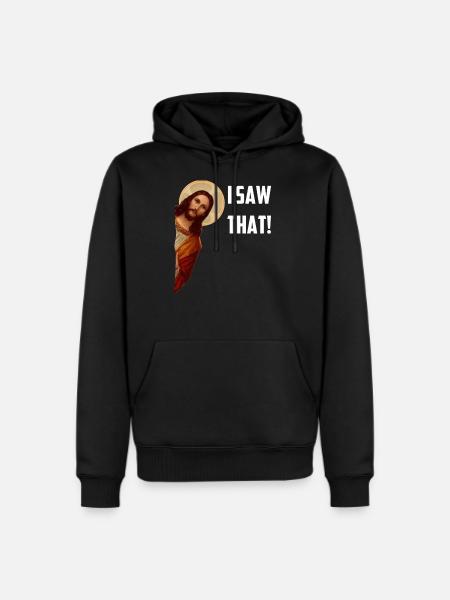 I Saw That - Men's Premium Hoodie - black