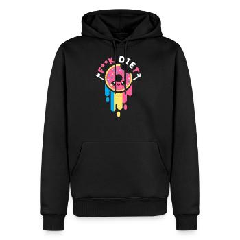 die diet - Men's Premium Hoodie - black - Front - Nico (187cm) & Julia (174cm)