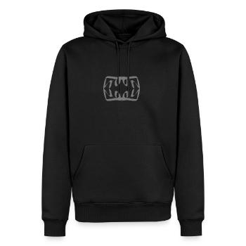 abstract - Men's Premium Hoodie - black - Front - Nico (187cm) & Julia (174cm)