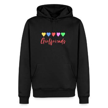 Girlfriends - Men's Premium Hoodie - black - Front - Nico (187cm) & Julia (174cm)
