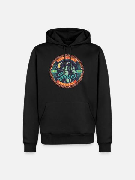 Lunar Astronaut Moon Astronaut - Men's Premium Hoodie - black