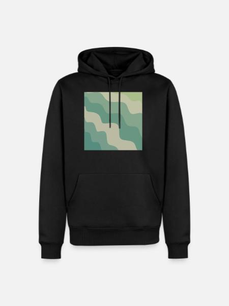 Camo Waves retro - Men's Premium Hoodie - black