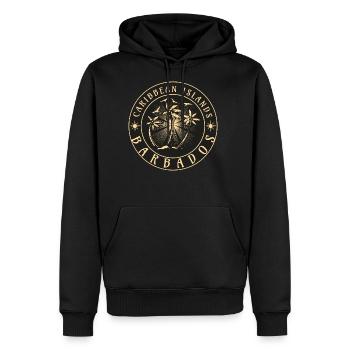 Barbados Caribbean Island Vintage - Men's Premium Hoodie - black - Front - Nico (187cm) & Julia (174cm)