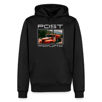 Post Apocalyptic - Men's Premium Hoodie - black - Front - Nico (187cm) & Julia (174cm)