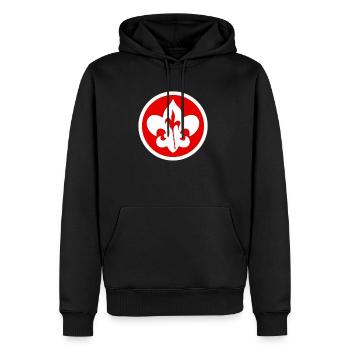 Thrace Scouts Union Federation - Men's Premium Hoodie - black - Front - Nico (187cm) & Julia (174cm)