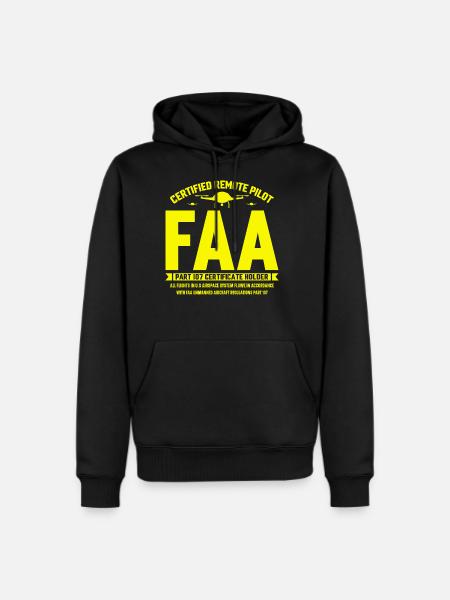 Certified Remote Pilot Faa - Men's Premium Hoodie - black