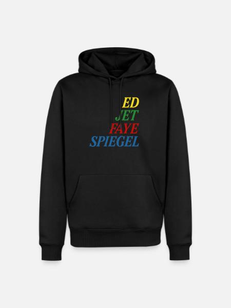 Ed Jet Faye Spiegel - Men's Premium Hoodie - black