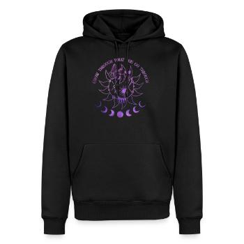 Grow Through What You Go Through - Men's Premium Hoodie - black - Front - Nico (187cm) & Julia (174cm)