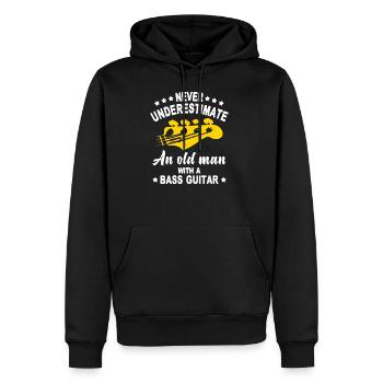 Never Bass - Men's Premium Hoodie - black - Front - Nico (187cm) & Julia (174cm)