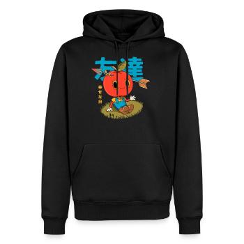 Apple boy - Men's Premium Hoodie - black - Front - Nico (187cm) & Julia (174cm)