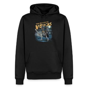 fonctionnera pour des dollars drôle v cadeaux pour des dollars - Molleton à capuche Premium pour homme - noir - Devant - Nico (187cm) & Julia (174cm)