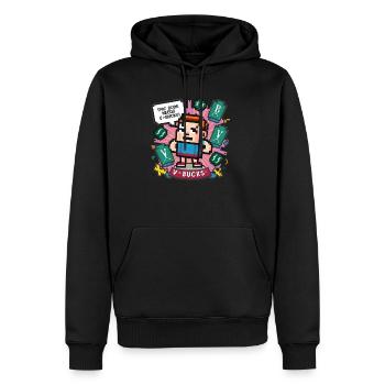 fonctionnera pour des dollars drôle v cadeaux pour des dollars - Molleton à capuche Premium pour homme - noir - Devant - Nico (187cm) & Julia (174cm)