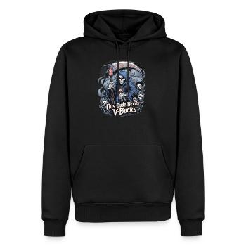 fonctionnera pour des dollars drôle v cadeaux pour des dollars - Molleton à capuche Premium pour homme - noir - Devant - Nico (187cm) & Julia (174cm)