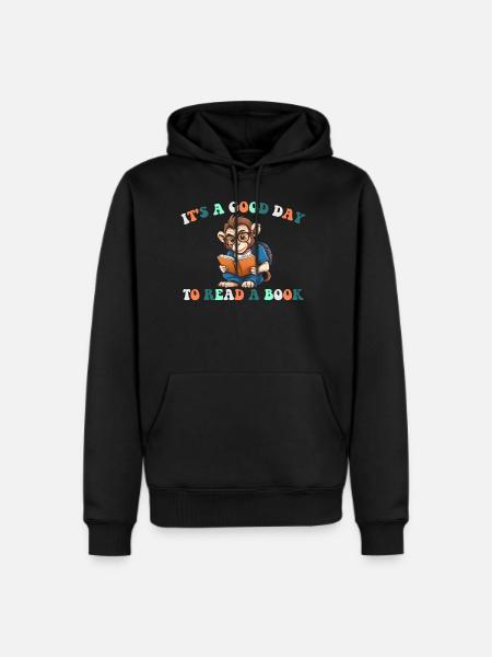 It's Good Day To Read Book Lover Funny Librarian - Men's Premium Hoodie - black
