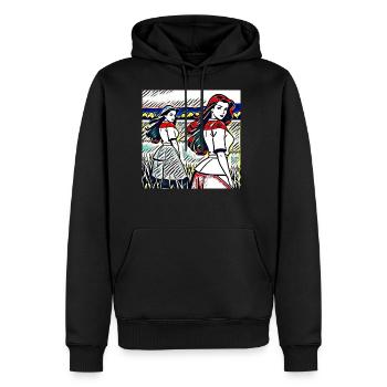 BEAUTIFUL GIRLS - Men's Premium Hoodie - black - Front - Nico (187cm) & Julia (174cm)