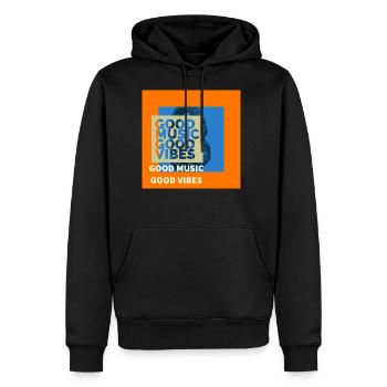 THE GOOD HEADLINE - Men's Premium Hoodie - black - Front - Nico (187cm) & Julia (174cm)