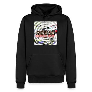 VINTAGE VEHICLE SPOT (VVS) - Men's Premium Hoodie - black - Front - Nico (187cm) & Julia (174cm)