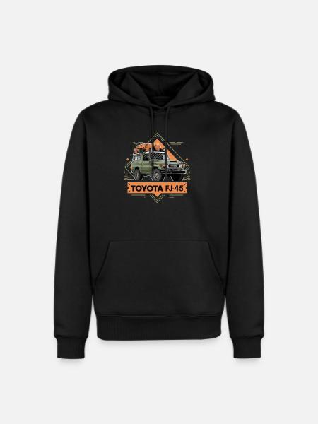 Toyota jeep FJ45 - Men's Premium Hoodie - black
