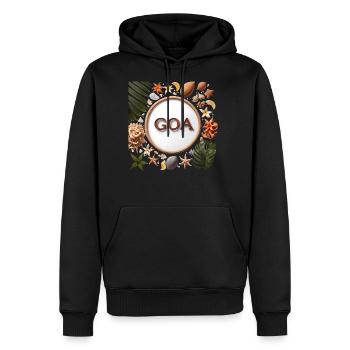 Goa fruits herbs - Men's Premium Hoodie - black - Front - Nico (187cm) & Julia (174cm)