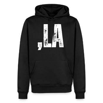 Kamala 2024 - Men's Premium Hoodie - black - Front - Nico (187cm) & Julia (174cm)
