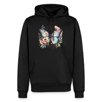 Grow Through What You - Men's Premium Hoodie - black - Front - Nico (187cm) & Julia (174cm)