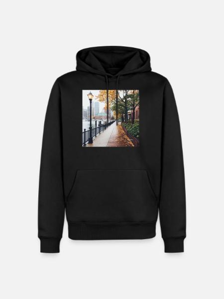 Boston, Massachusetts - Men's Premium Hoodie - black