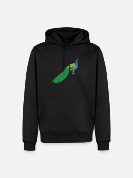 Peacock - Men's Premium Hoodie - black