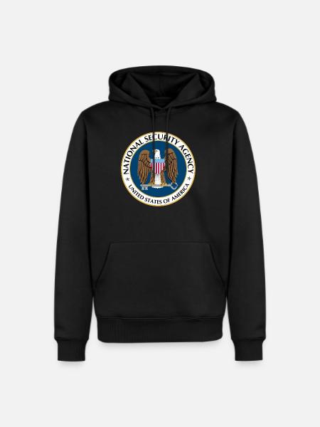 National Security Agency Logo - Men's Premium Hoodie - black