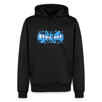 Stay wet - Men's Premium Hoodie - black - Front - Nico (187cm) & Julia (174cm)