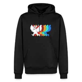 Cryptozoologist Cryptid Mothman - Men's Premium Hoodie - black - Front - Nico (187cm) & Julia (174cm)