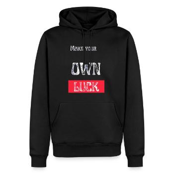 1661818167030 - Men's Premium Hoodie - black - Front - Nico (187cm) & Julia (174cm)