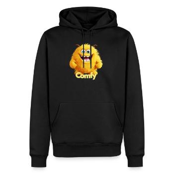 Comfy Warm Fuzzy - Men's Premium Hoodie - black - Front - Nico (187cm) & Julia (174cm)