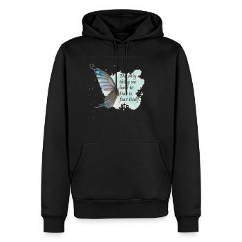 Journey of Courage: Fearing Fear Itself - Men's Premium Hoodie - black - Front - Nico (187cm) & Julia (174cm)