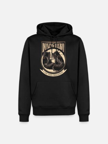 Boxing Hero - i am the greatest - Men's Premium Hoodie - black