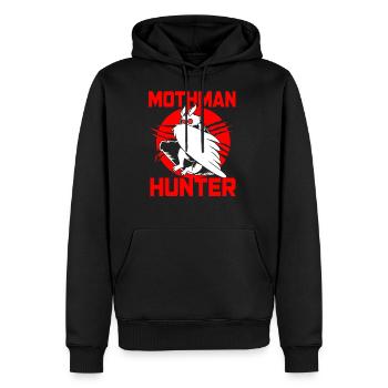 Cryptozoologist Cryptid Folklore Funny Mothman - Men's Premium Hoodie - black - Front - Nico (187cm) & Julia (174cm)