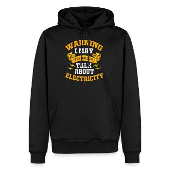 Electrician For Men Funny Electrical Engineering - Men's Premium Hoodie - black - Front - Nico (187cm) & Julia (174cm)