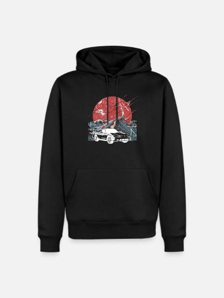 Mazda Miata MX5 Old School Car Gift T-Shirt - Men's Premium Hoodie - black