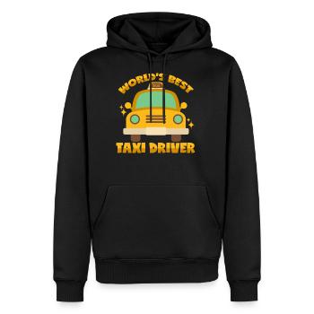 World S Best Taxi Driver - Men's Premium Hoodie - black - Front - Nico (187cm) & Julia (174cm)