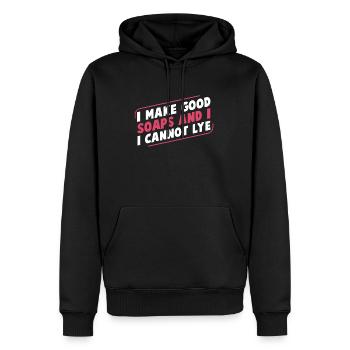I Make Good Soap Funny Soap Maker Soap Making - Men's Premium Hoodie - black - Front - Nico (187cm) & Julia (174cm)