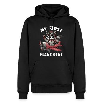 My First Plane Ride My First Airplane Ride Men - Men's Premium Hoodie - black - Front - Nico (187cm) & Julia (174cm)