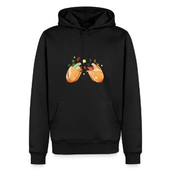 Banh Mi Vietnamese sandwich - Men's Premium Hoodie - black - Front - Nico (187cm) & Julia (174cm)